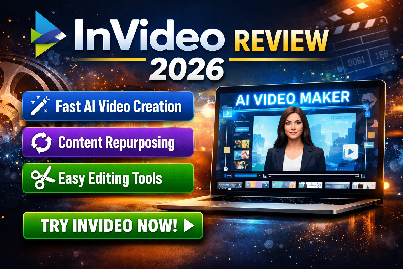InVideo Review 2026: Best for Fast AI Video Creation, Content Repurposing, and Simple Editing